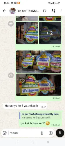 Testimonial Papan Bunga tangerang selatan